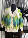 Argyle cardigan