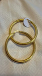All shine hoop earrings