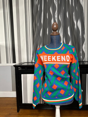 It’s the weekend sweater.