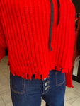 Red hoodie sweater
