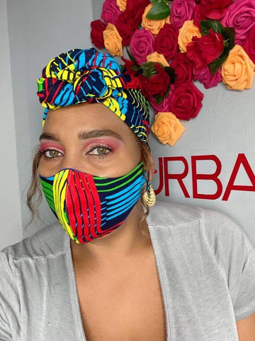 Graphic head wrap/mask